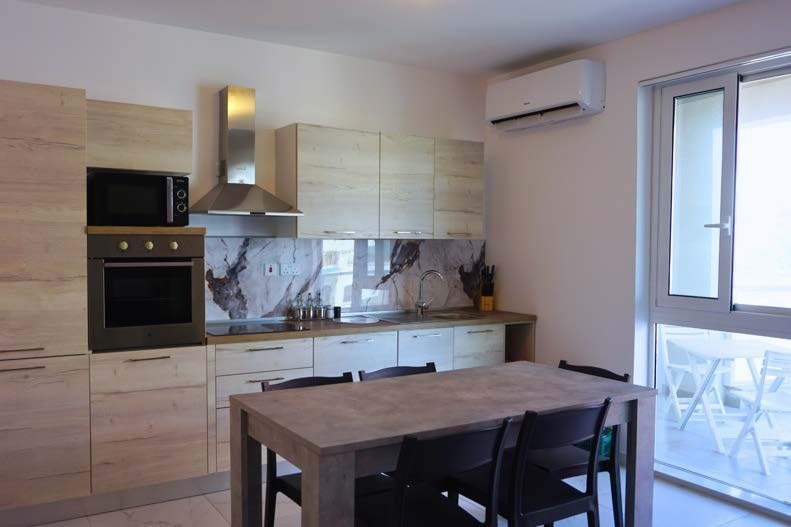 Cocina compartida de los apartamentos